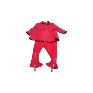 Vintage Children's Riding Ensemble by BAMBURY ORIGINAL Velora Deep Red Costume